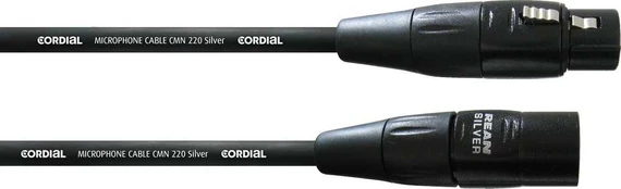Cordial Silver Line -XLR - XLR mikrofono laidas, 5 m