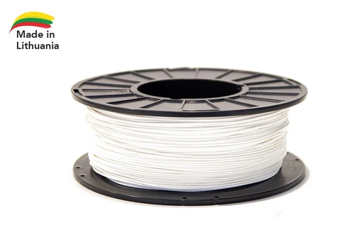 3D spausdinimo medžiaga PLA balta 1.75mm 1kg FILALAB