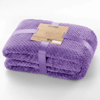 Pledas DecoKing Henry, violetinis, 220 cm x 240 cm