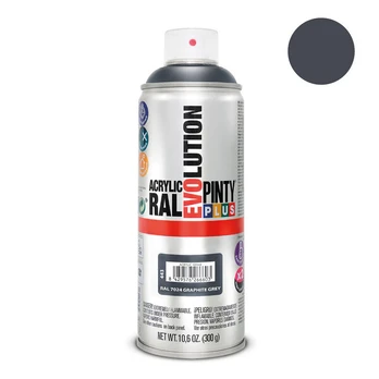 Akriliniai purškiami dažai RAL 7024 PintyPlus Evolution 400ml