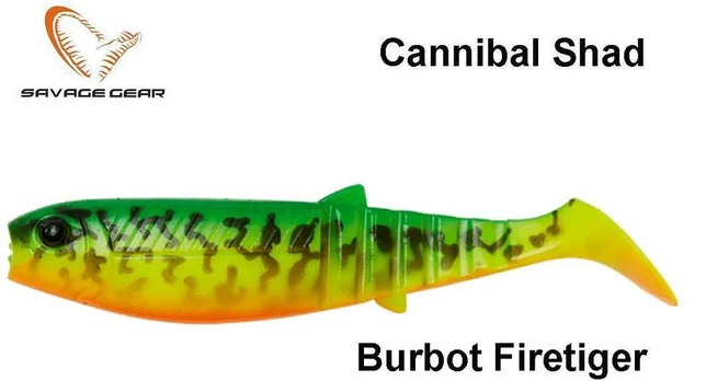 Guminukas Savage Gear Cannibal Burbot Firetiger