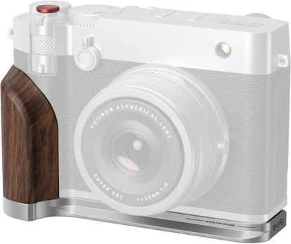 SmallRig 5265 L-Shape Mount Plate with Wooden Handle for FUJIFILM GFX100RF Sidabrinis