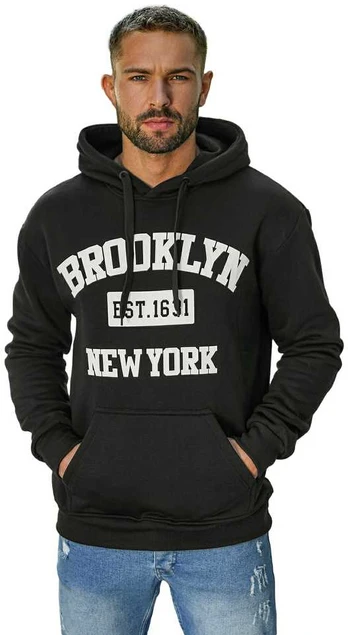 Vyriškas juodas džemperis Brooklyn