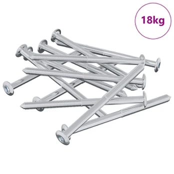 Varžtas 1200 pcs Sidabro M6 x 85 mm Plienas