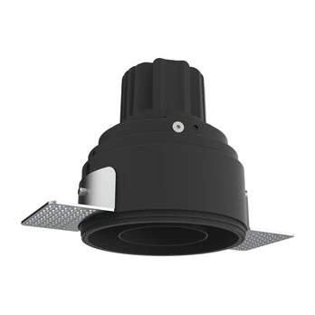 Įleidžiamas LED Taškinis Šviestuvas Be Rėmelio, 10W, 3000K, Smėlio Juodas