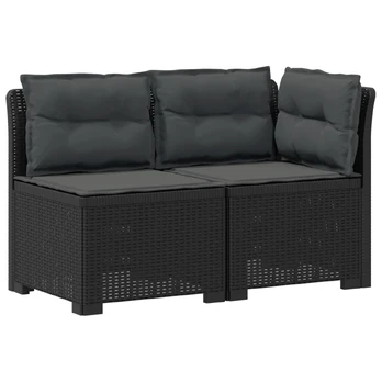 2-Vietis Sodo Sofas su Pagalvėlėmis, Atrodo kaip Ratano PP