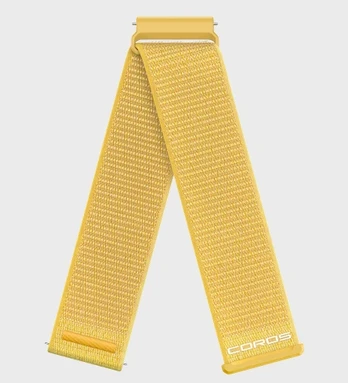COROS APEX 4 22 mm nailoninis dirželis - geltonas