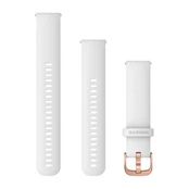 Acc, vivomove, Style, 20mm, Silicone, Rose Gold, White kaina