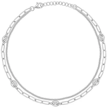 Brilio Silver Brilio Sidabrinis ANK105W Double Sidabrinis Leg Bracelet