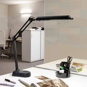 MAUL LED Tischleuchte Atlantic mit Standfuß juodas