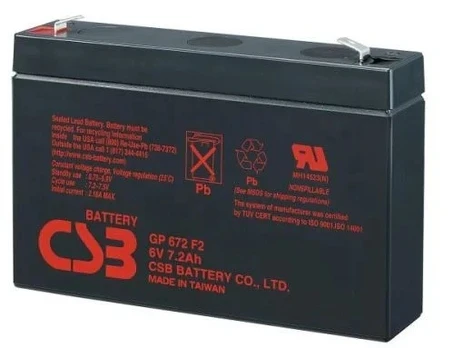 Battery GP672 F2 6V 7.2Ah