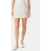Calvin Klein Jeans Mini sijonas J20J225328 Écru Regular Fit
