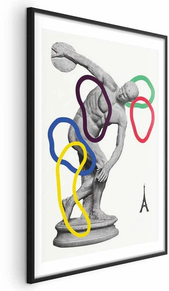 Artgeist Plakatas - Collage Graphic - Discus Thrower - Sculpture