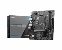 MSI pagrindinė plokštė pro h610m-e s1700 ddr4 hdmi m.2 matx kaina