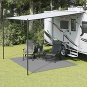 Stovyklavimo paklotas, antracito spalvos, 3x2,5m kaina
