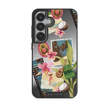 Honolulu - Samsung Galaxy S25 Case, Elite Mirror Dark (Magnetic) / Silver