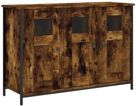 Šoninė spintelė, dūminio ąžuolo, 100x35x70cm, apdirbta mediena