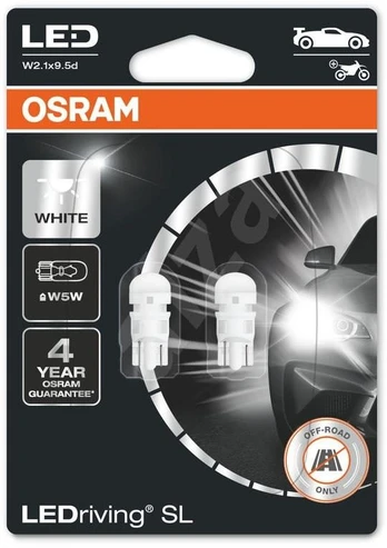 OSRAM - LED lemputės w5w | sniego baltumo | 2825DWP-2BL