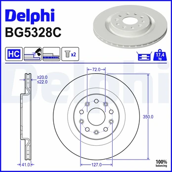 Stabdžių diskas DELPHI BG5328C