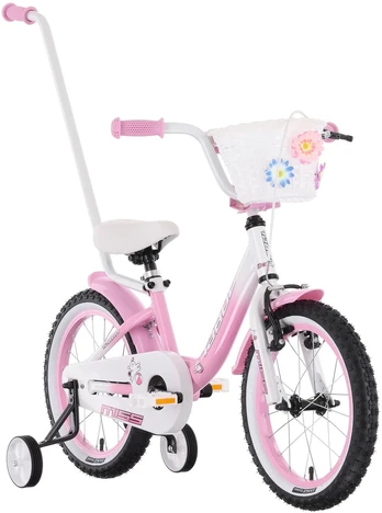 Dviratis Tabou Miss 14 pink-baltas