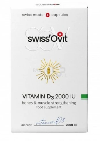 Maisto papildas SWISSOVIT Vitaminas D3 2000TV caps. N30