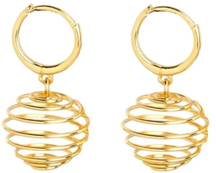 Stilingi auskarai Globe Gold