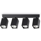 IDEAL LUX lubinis prožektorius „Dynamite Square“, juodos spalvos, 38 cm, 4