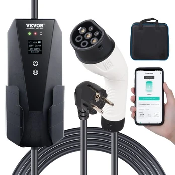 Nešiojamas EV įkroviklis Tipas 2, 16A 3.7kW