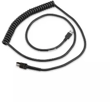 Zebra CABLE - SHIELDED USB: SERIES A, 9', COILED, BC1.2 (HIGH CURRENT), -30C