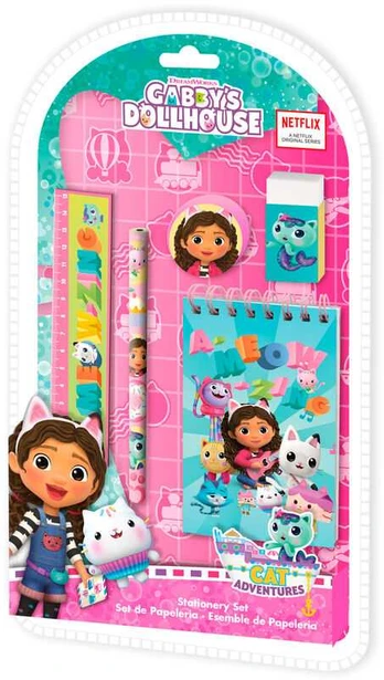 Kids Licensing Gabbys Dollhouse stationery set 5pcs