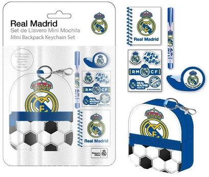 CERDÁ Real Madrid Stationery mini backpack set