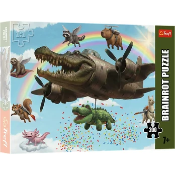 Trefl Dėlionė 200 BrainRots Bombardino Crocodilo 13374