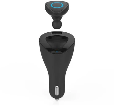 CELLY BLUETOOTH HEADSET + CAR CHARGER Juodas