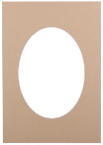 Passepartout 30x40, sandstone oval