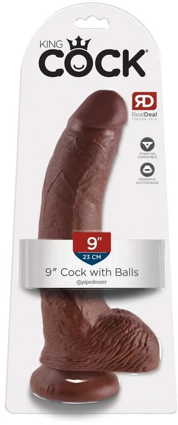 Dildo KING COCK 9 WITH BALLS 22,9 cm