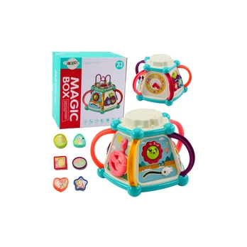 Lean Toys Multifunctional Educational Cube Sorter 7in1 Lights Sounds