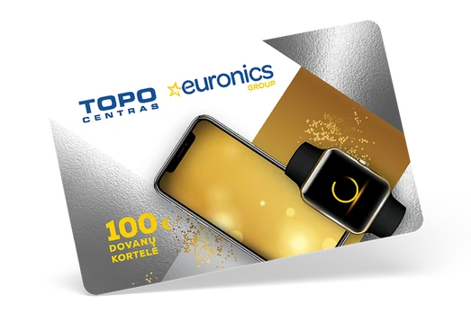 TOPO CENTRAS dovanų kortelė 100 €