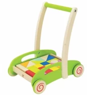 Stumiamas žaislas Hape Block & Roll E0371, 41 cm, įvairių spalvų kaina