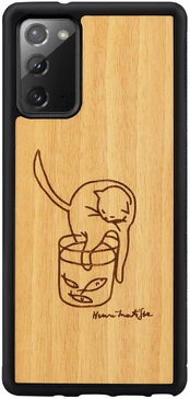 MAN&WOOD case for Galaxy Note 20 cat with fish kaina