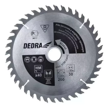 Diskinis pjūklas Dedra 400x30mm 80z. su volframo karbidu - H40080