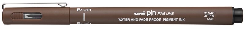 Uni Pin-200 Brush sepia flomasteris