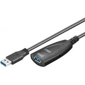 Goobay Active USB 3.0 ilgintuvas 95727 5 m, Juodas