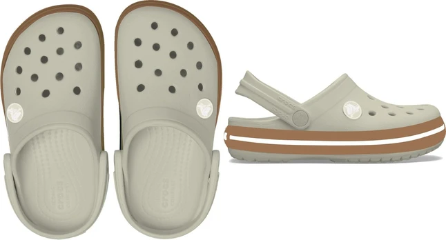 Crocs™ Crocband Gum Clog Kid’s Summit White - 26