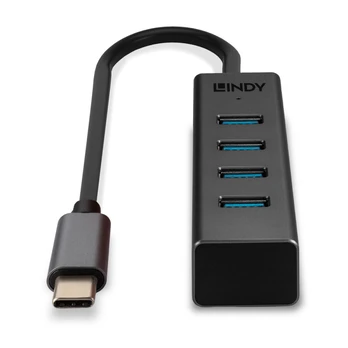 HUB USB Lindy LINDY USB 3.2 Typ C Hub 4 prievadas