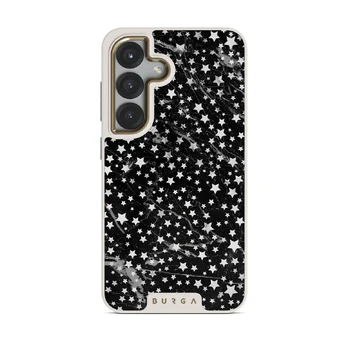 Starry Night - Stars Samsung Galaxy S25 Case, Elite Light (Magnetic) / Gold