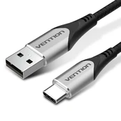 Vention CODHH USB kabelis USB 2.0 2 m USB A USB C Aliuminis, Juoda kaina