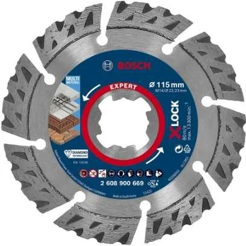 Bosch XLOCK Deimant.pjov.diskas Multi Material 115