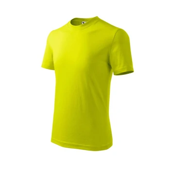 Vaikiški Marškinėliai MALFINI Basic 138 Lime punch 160g/m2 : Dydis - 110 cm/4 metai