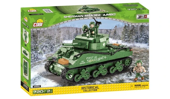 Konstruktorius Cobi Historical Collection Sherman M4A3E2, plastikas
