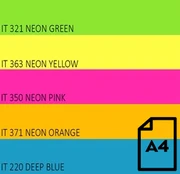 Popierius Double A, 75g, A4, 100 lapų, Rainbow 4, 5 Neon spalvų
